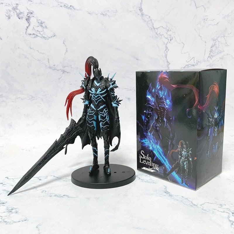 Figurka Solo Leveling Inspired Knight Commander Blood Shadow – 20 cm, figurka kolekcjonerska Dark Fantasy Army
