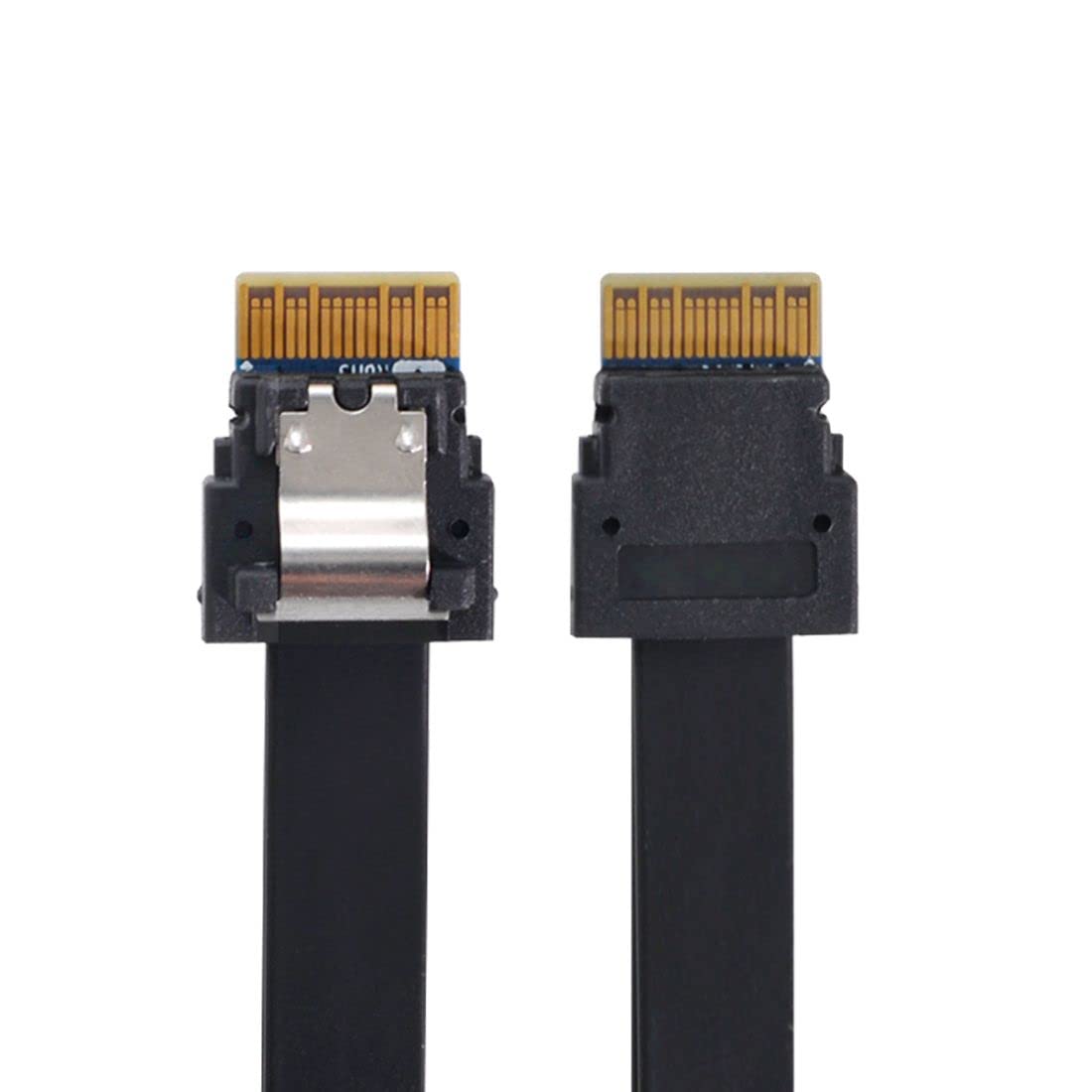 chenyangCY SFF-8654 4i 38Pin Host Male to SFF-8654 38Pin Male PCI-E Slimline SAS Target Cable 40cm
