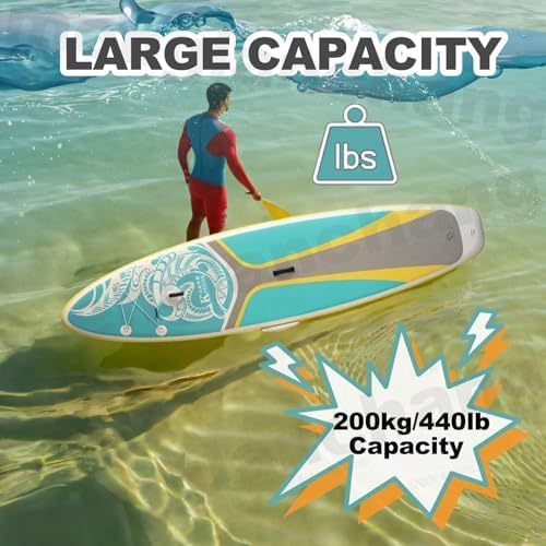 Menglanchang 2-in-1 Inflatable Paddleboard with Pump & 500W Electric Scooter - 3.15m Anti-Slip Yoga Deck for Youth & Adults - Ultimate Water Fun Experience!