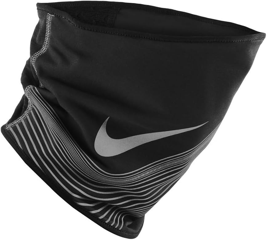 Nike unisex-adult Neck WarmerNIKE 360 THERMA-FIT NECK WARMER BLACK/SILVER - S/M