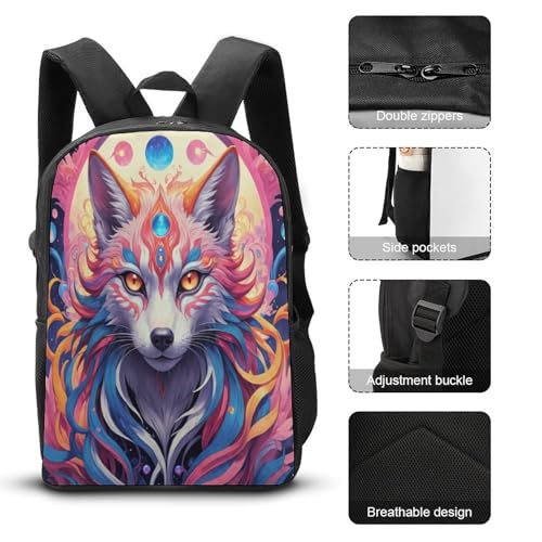 Sac à dos loup 3D à fermeture éclair, cadeau ados idéal