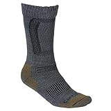 Carhartt Men's Merino Wool Comfort-Stretch Steel Toe, Charcoal Heather, Sock Size:10-13/Shoe Size: 6-12