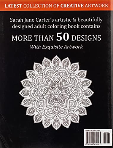 Image of Coloring Book for Adults: Adult Coloring Book: Mandalas and Patterns: Stress Relieving Designs for Relaxation, Fun and Calm