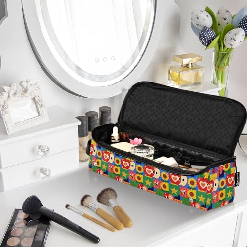 Bolso de viaje para herramientas de cabello con alfombrilla resistente al calor, bolsa portátil para planchas, rizadores y secadores miniatura 7