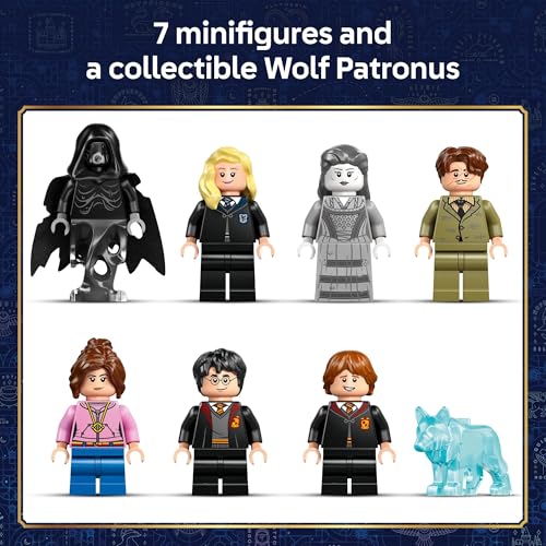 Image of LEGO Harry Potter Hogwarts Castle: Hospital Wing Building Toy for Girls & Boys - Pretend Play Set for Kids, Ages 9+ - W /7 Minifigures & Wolf Patronus Toy Figure - Gift Idea for Birthdays - 76463