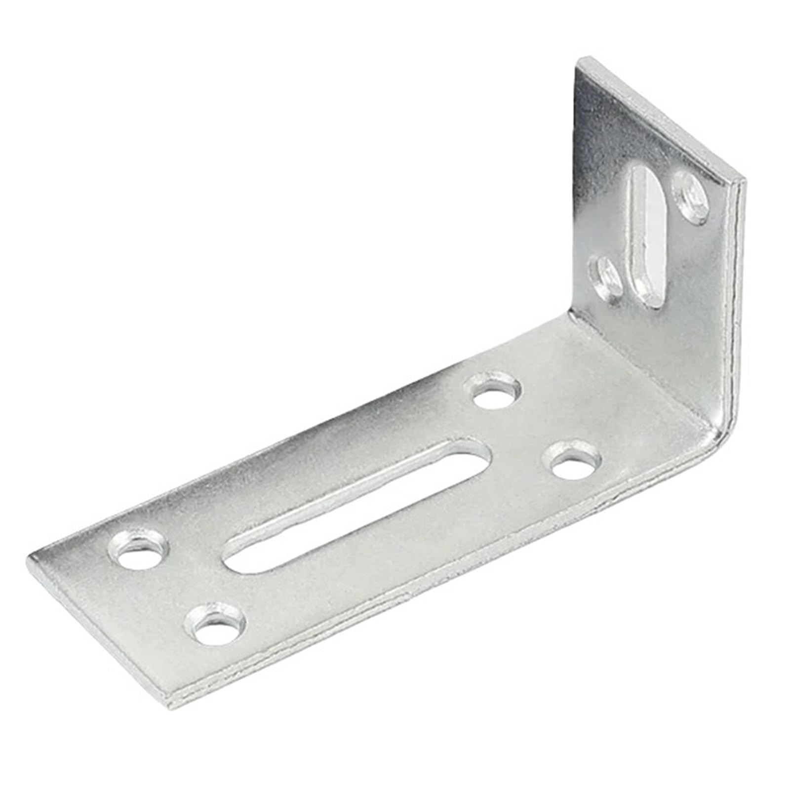 Regalwinkel 4 Stück L-förmige Eckhalterungen, verstellbare Eckregalhalterungen, robuste Regalstützen, Möbelbefestigung, Verbindungs-Hardware(Silver,180 * 50mm)