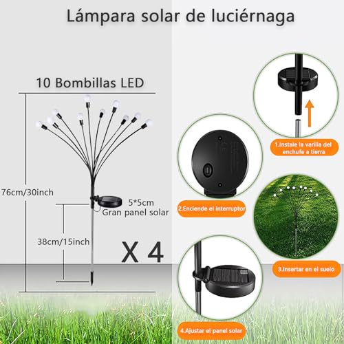 Luces LED para jardín exterior 6 Imagen adicional