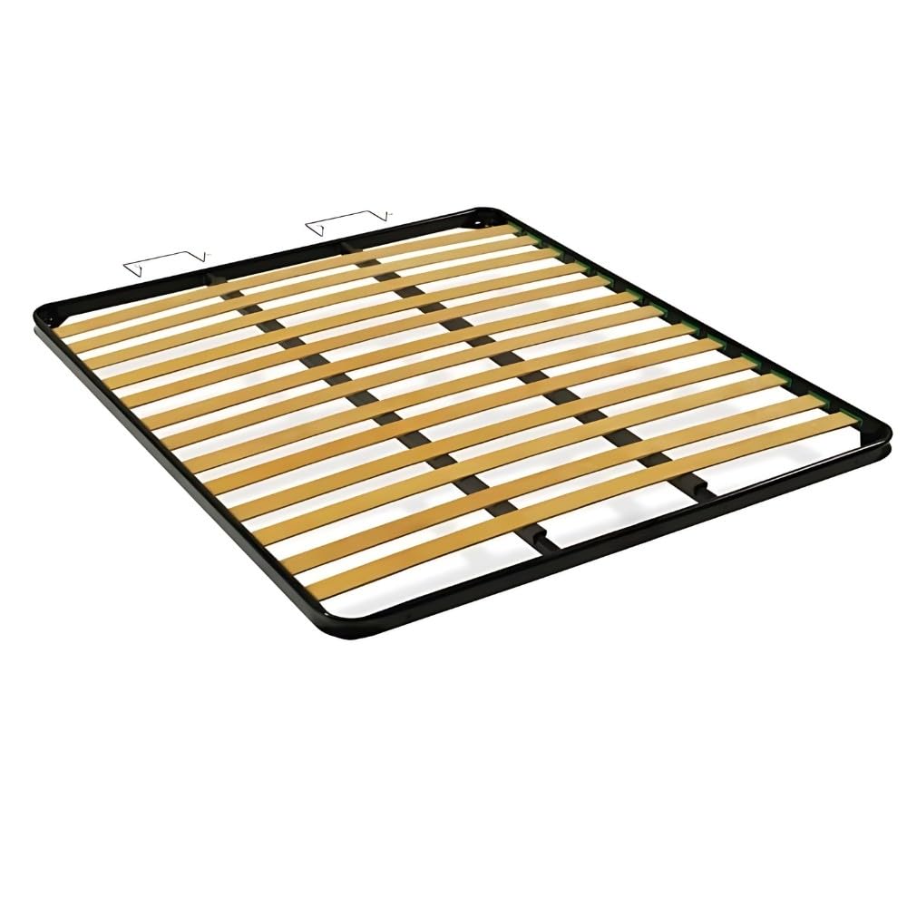 Rete matrimoniale a doghe smontata RETEKIT160CONT per letto contenitore 160x190 con ferma materassi, rete letto matrimoniale, supporto ortopedico a doghe