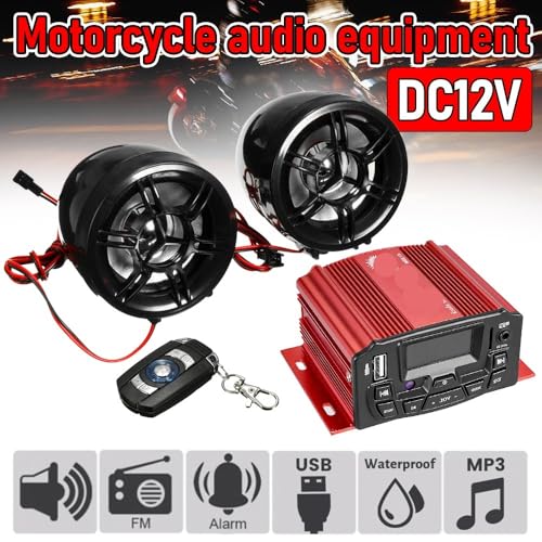 Parlante de Audio para Manubrio de Motocicleta 12V miniatura 2