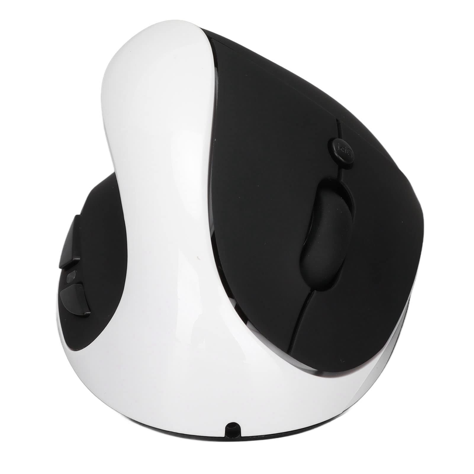 XUMIUZIY Mouse per Mancini, Mouse Ergonomico Verticale Wireless 2.4G, Mouse Ottico Regolabile 800/1200/1600 DPI, Ricaricabile con Ricevitore USB, per Computer Portatile PC Desktop (bianco