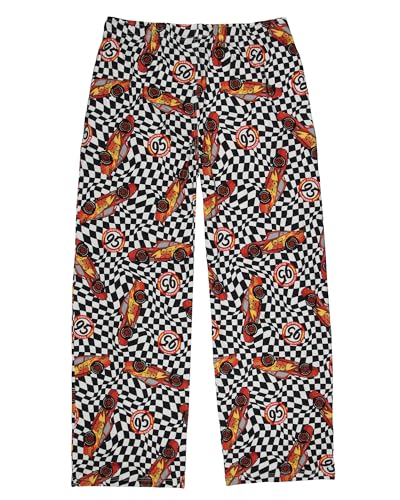 MJC Disney Cars Men's Lighting McQueen 95 Wavy Checkered Pajama Pants Adult Sleepwear4