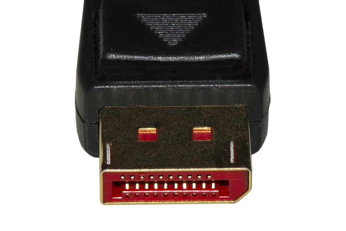 LINK LKCDPH142103 Lot de 3 câbles DisplayPort 1.4 → HDMI 1m - Contacts dorés, 4K×2K 60Hz, 18Gbps, HDR, RGB 4:4:4, Double Blindage - Compatible PC, ordinateur portable, moniteur, HDTV