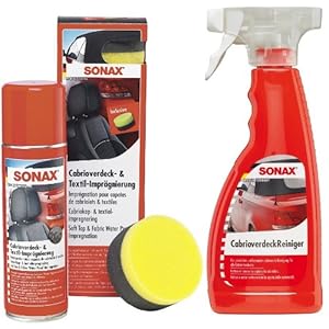 SONAX 1 x professionele aanbiedingsset Cabrio – reiniger & impregnatie – 2-delig