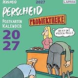 Perscheid - Postkartenkalender 2027 - Lappan-Verlag - Martin Perscheid - Mit 53 heraustrennbaren Postkarten mit fiesen Cartoons - 15,5 cm x 15,5 cm