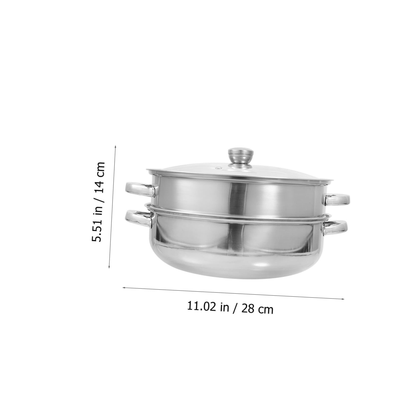 ULTECHNOVO Olla Vaporera de Acero Inoxidable Vaporera Multifuncional para Cocinar Vapor Tapadera para Verduras y Panecillos