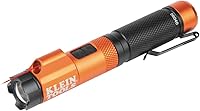Klein Tools 56040 Rechargeable 350 Lumen LED Flashlight with Twist Focus, Laser Pointer, Magnetic Base - Hands-Free Work Light