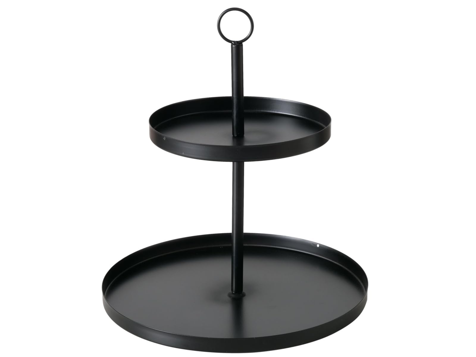 BOLTZE Samina 2060399 Présentoir à 2 étages, Hauteur 33 cm, diamètre 30 cm, décoratif, Design Minimaliste, pour Fruits, Desserts et collations, Plateau de Service