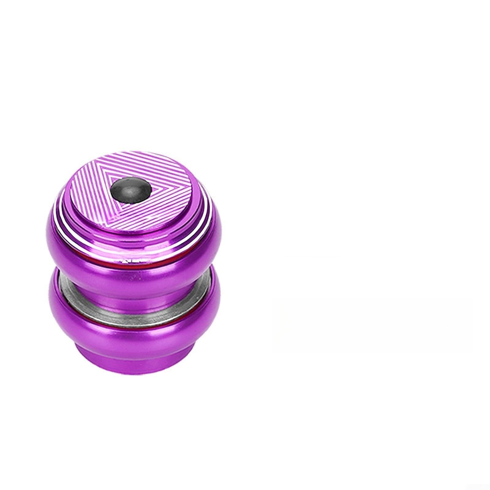 Bicycle Headset Cnc Machined Aluminum Alloy For Double Bearing For Straight Tapered Fork Road Mountain Bike Black 34mm Size(34-34mm purple)