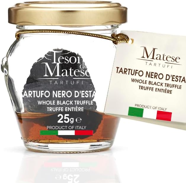 Natural Black Summer Truffle - Whole Fresh Truffle in Jar | 20g