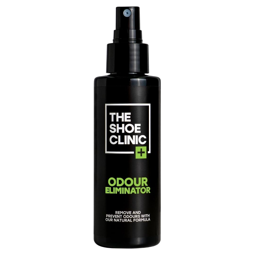 Shoe Clinic Shoe Deodorizer Spray | Odour Eliminator for Trainers, Shoes, Work Boots, Gym, Sports & More Footwear | Smell Neutraliser & Remover | 125ml Trainer Freshener