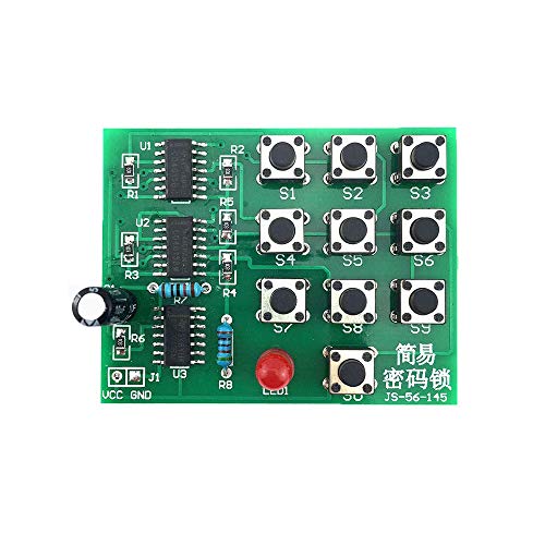 Comimark 1Pcs Multi-Functional Simple Electronic Password Lock Circuit Learning DIY Kits Comimark 1Pcs Multi-Functional Simple Electronic Password Lock Circuit Learning DIY Kits