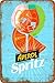 Produktbild Aperol Spritz Vintage-Blechschild Kunst-Eisenmalerei rostiges Poster Dekoration Aluminiumschild für Hotel, Café, Schule, Büro, Garage