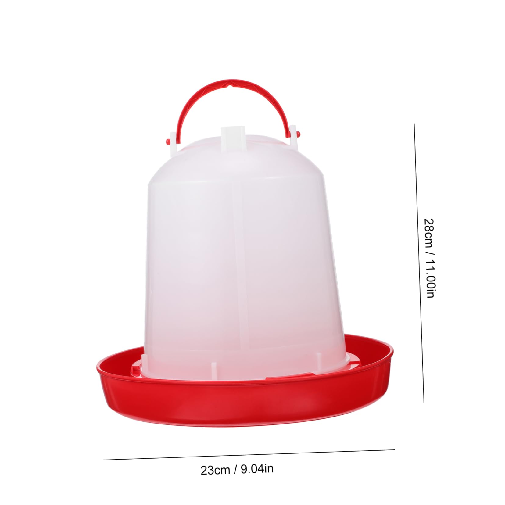 Secchio Abbeveratoio Automatico per Polli in Plastica Pp | 1 Pezzo, Ricarica Automatica, Uso Esterno in Allevamento, Design Creativo Casuale Stile Casuale