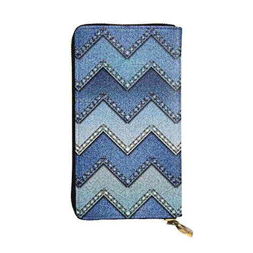 Portefeuille multi-compartiments pour femme bleu dégradé, idéal au quotidien
