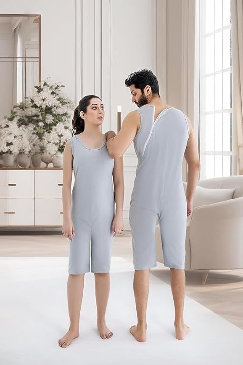 Comfort & Care Apparel Pflegebody mit Rückenreißverschluss | Nachthemd | Ärmellos