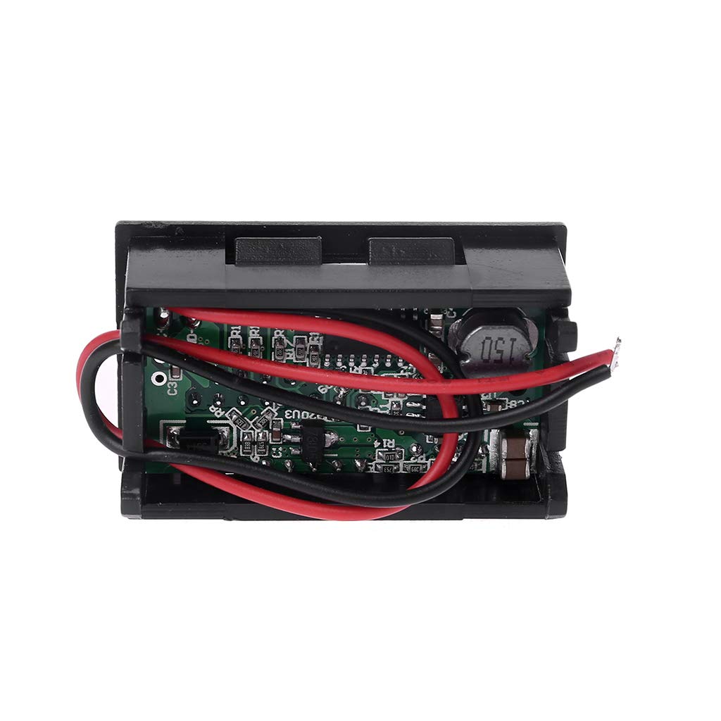 Car Motorcycle Digtal Voltmeter with 2 USB 12V Display Board 5V Output Voltmeter Gauge