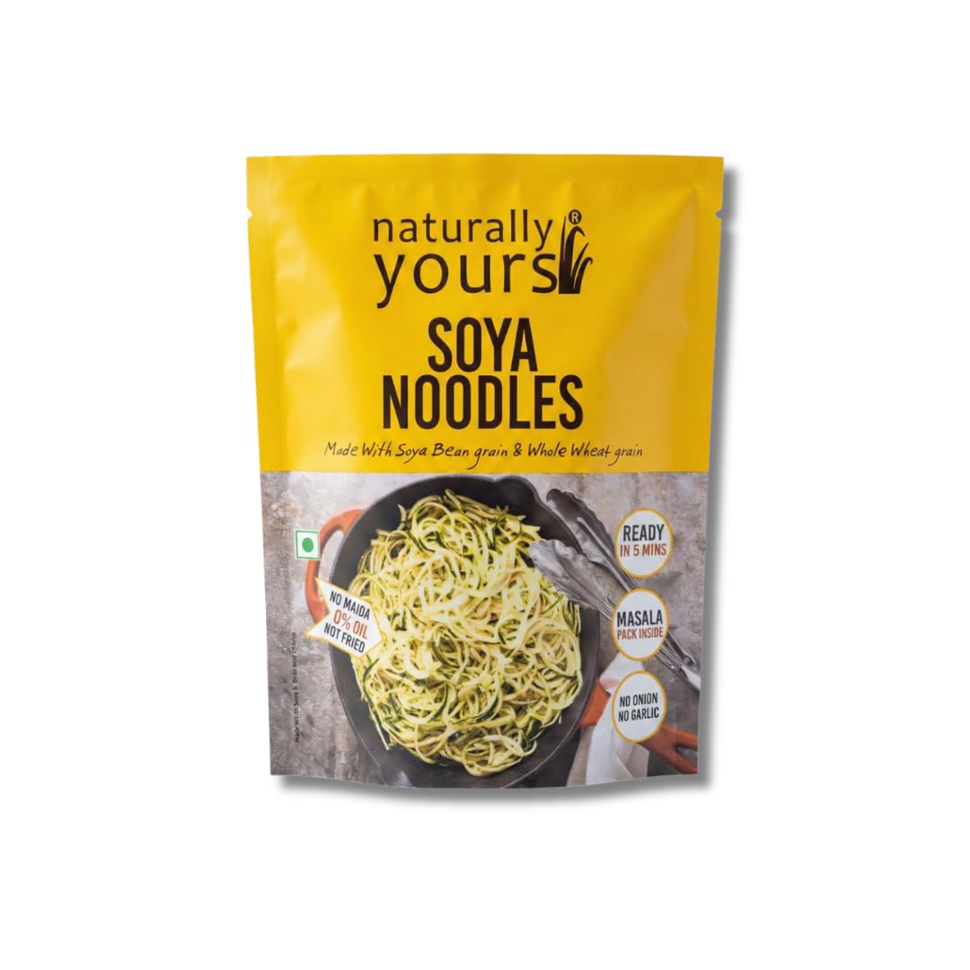 Naturally Yours, Soya Noodles, includes Tastemaker No Maida, Preservative Free, Non-Fried, Vegan, 180g (Pack of 1)-image-39