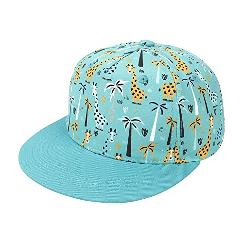 Kids baby adjustable snapback hats flat bill beach sun hat toddle…
