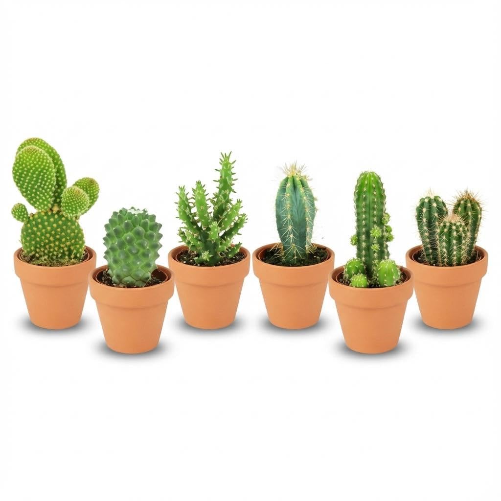 Mini Kakteen Mix Zimmerpflanze 12 Pflanzen Ø8,1 cm 5-10 cm