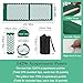 XiaoMaGe Acupressure Mat and Pillow Set with Bag - Extra Long Acupuncture Mat for Neck & Back Pain Relief- Naturally Relaxation Gift for Women - Stress Relief Massage Mat (Green)