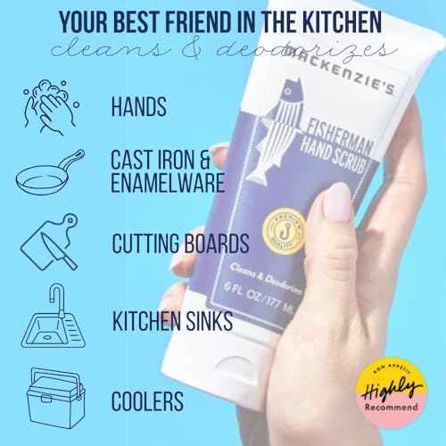 mackenzie39s fisherman hand scrub - gifts for men - gifts for fisherman - gifts for cooks - gifts for gardeners - cleansing amp deodorizing hand cleaner - 16 oz