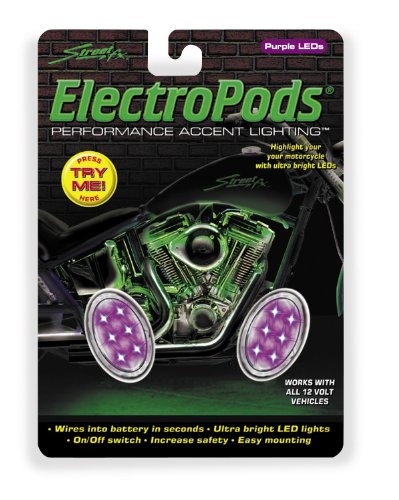 Street FX Electropods Oval Lightpod - Purple/Chrome 1041905