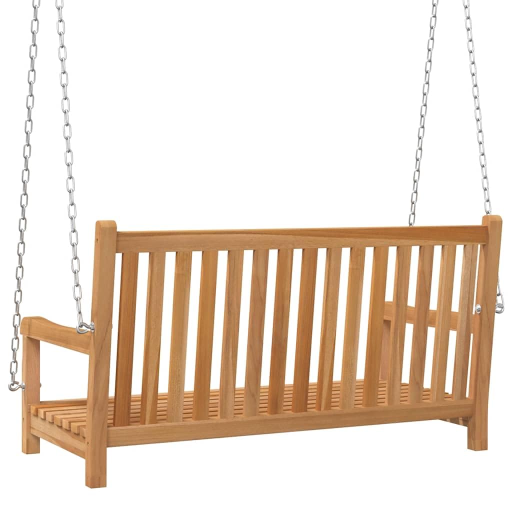 vidaXL Banco balancín de Madera Maciza de Teca 114x60x64 cm