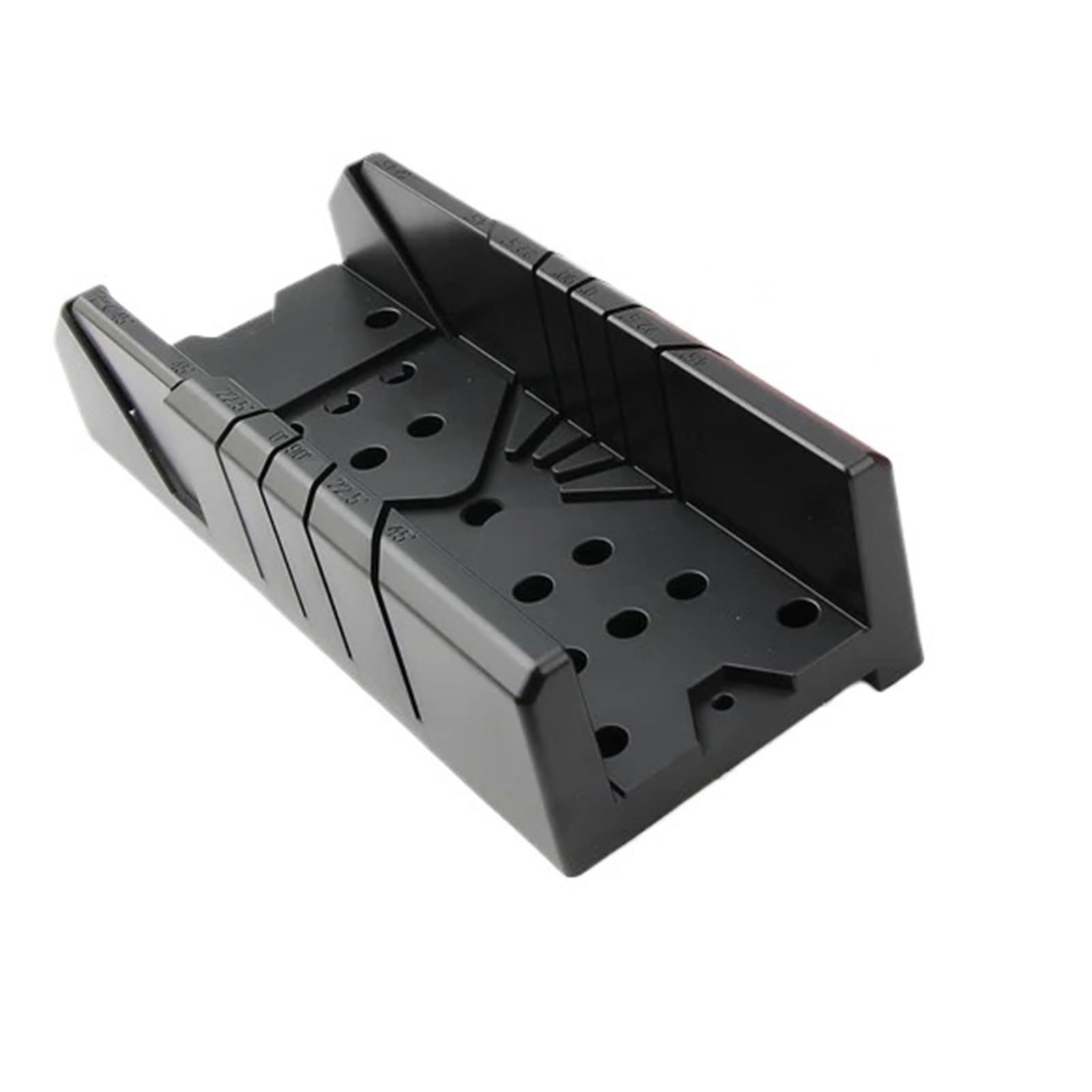 Ydyaenio Black Mitre Block 1Pcs 12" Plastic Heavy Duty Mitre Box Woodworking Clamping Cuts Miter Slots For Woodworker Woodcarver Carpenter For Woodworking, Crafting And Carpentry(Black)