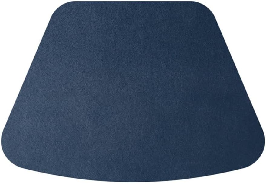 4 Pcs Leather Fan-Shaped Round Table Placemat Table Mat Heat Insulation Pad Decorative Mat for Home Restaurant (Color : C)