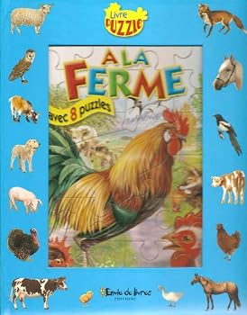 Board book A la ferme avec 8 puzzles (Livre puzzle) [French] Book