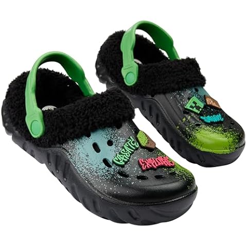 Sabots Enfant Minecraft avec Doublure Polaire Cover