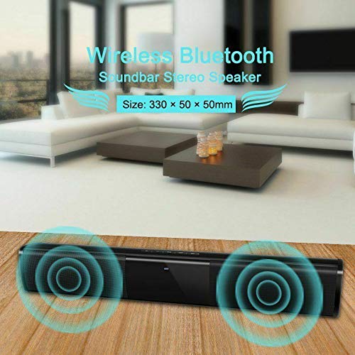 Preisvergleich Produktbild DishyKooker Drahtloses Blue-Tooth-Soundbar-Lautsprechersystem TV-Heimkino-Soundbar-Subwoofer 2 Sprechen Sie den Fahrer Elektronische Produkte für Geschenke