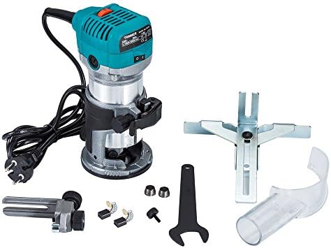 Bild 6 - Anesty - Oberfräse und Trimmer Einhandfräse Multifräse Laminate Kantenfräse 230V 710W R0700 Router