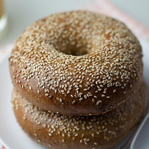 12 Fresh New York City Bagels (Whole Wheat Sesame Bagels)