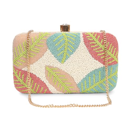 Image of LONGING TO BUY Hand Crafted Designer Box Clutch - Zari Embroidery For Women