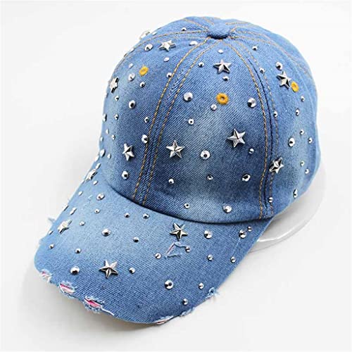 Casquette baseball en jean brillant idéale pour vos festivals d'été