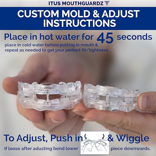 silentzpro 20 - usa designed amp fda cleared anti snore mouthpieces set of 2 medium size - fully adjustable anti snore mouth guards - professional patented anti snore devices - itus mouthguardz