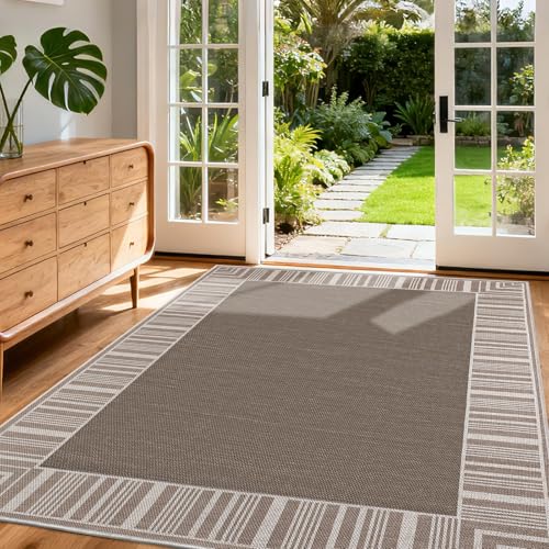 Tapete GarveeHome 5x7 ft Lavable Antideslizante miniatura 1
