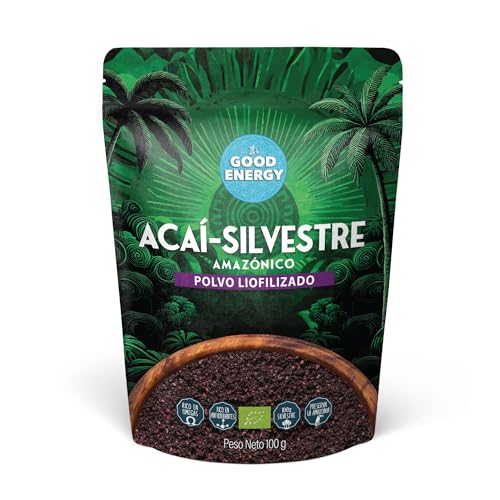 It’s Good Energy Polvo de Açaí Amazónico | Liofilizado | 8 veces más antioxidantes, rico en Omega 3-6-9