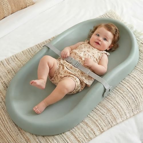 Mallify Baby Changing Pad with Waterproof and Non-Toxic Surface Changing Table Pad with Adjustable Safety Belt Easy-Clean & Portable Changing Pad for DresserBeige product thumbnail 10